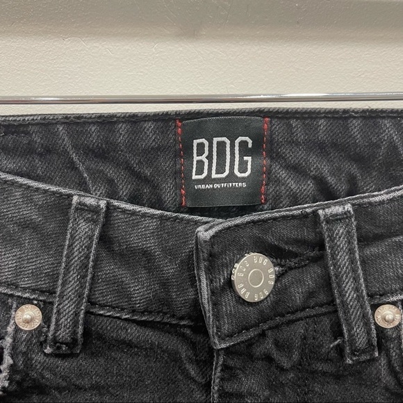 BDG Urban Outfitters High Waist Cutoff Shorts Washed Black Size 26 - Picture 3 of 7